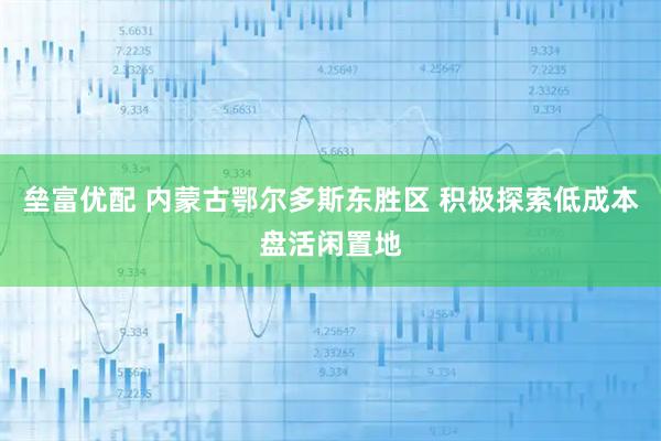 垒富优配 内蒙古鄂尔多斯东胜区 积极探索低成本盘活闲置地