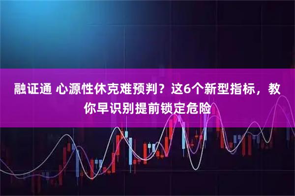 融证通 心源性休克难预判？这6个新型指标，教你早识别提前锁定危险